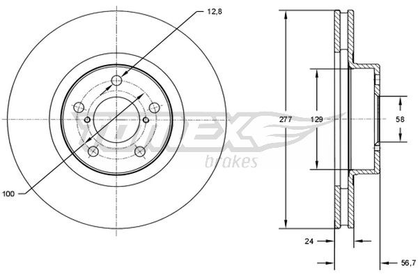 TOMEX Brakes Bremsscheibe